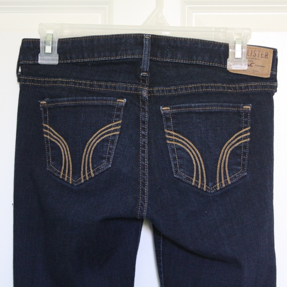 Hollister High Waisted Dark Wash Skinny Jeans - Picture 2 of 5